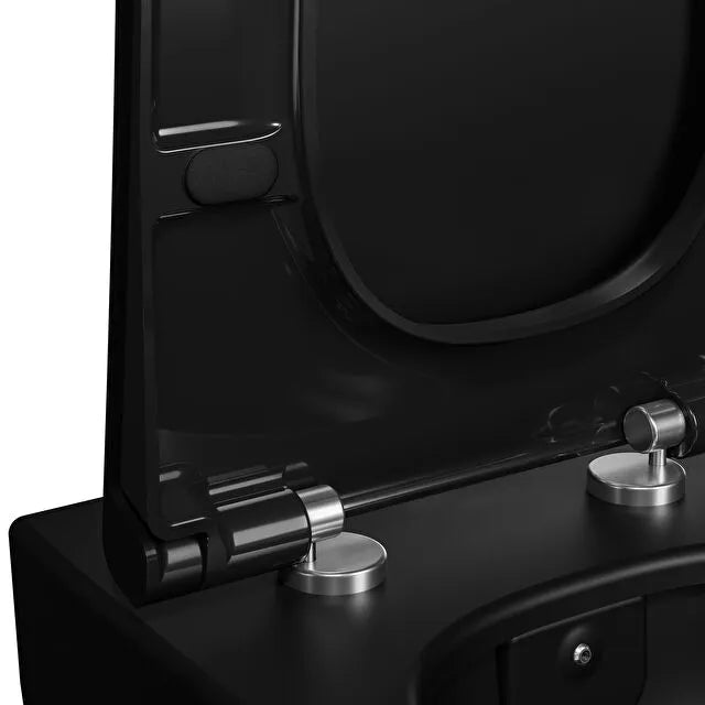 Metropole Slim Matt Black WC Seat