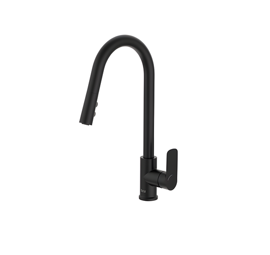 Roca Cala Pull-out Kitchen Faucet Matt Black