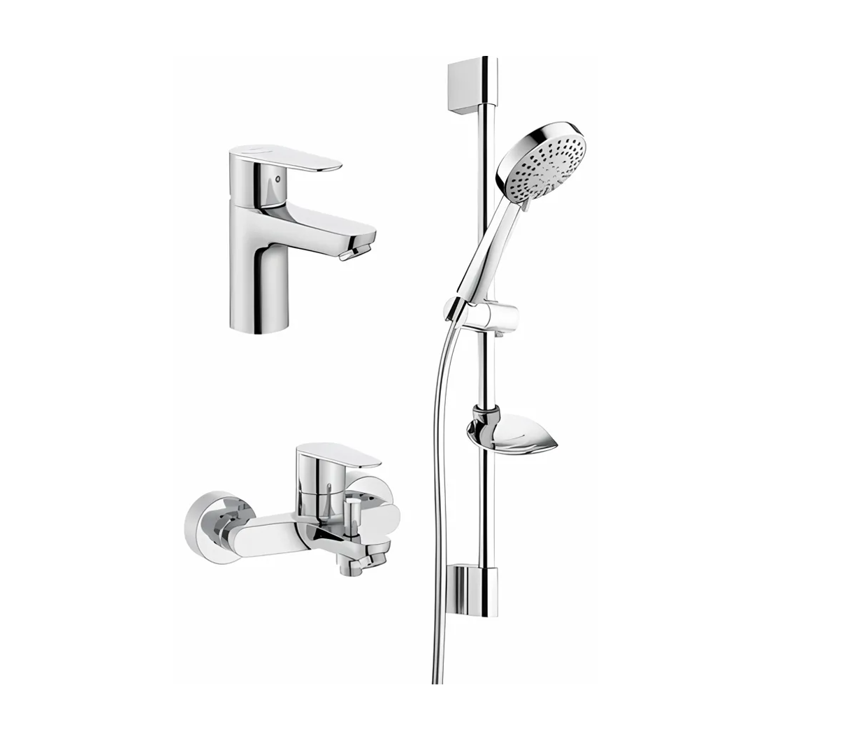 Roca Victoria 3-pack (basin mixer / bath mixer / shower)