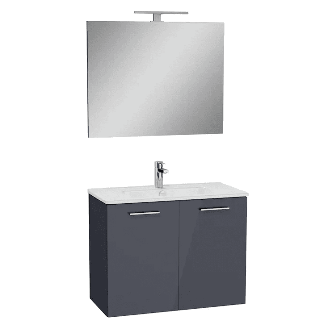 VitrA Mia 80 cm Anthracite with doors