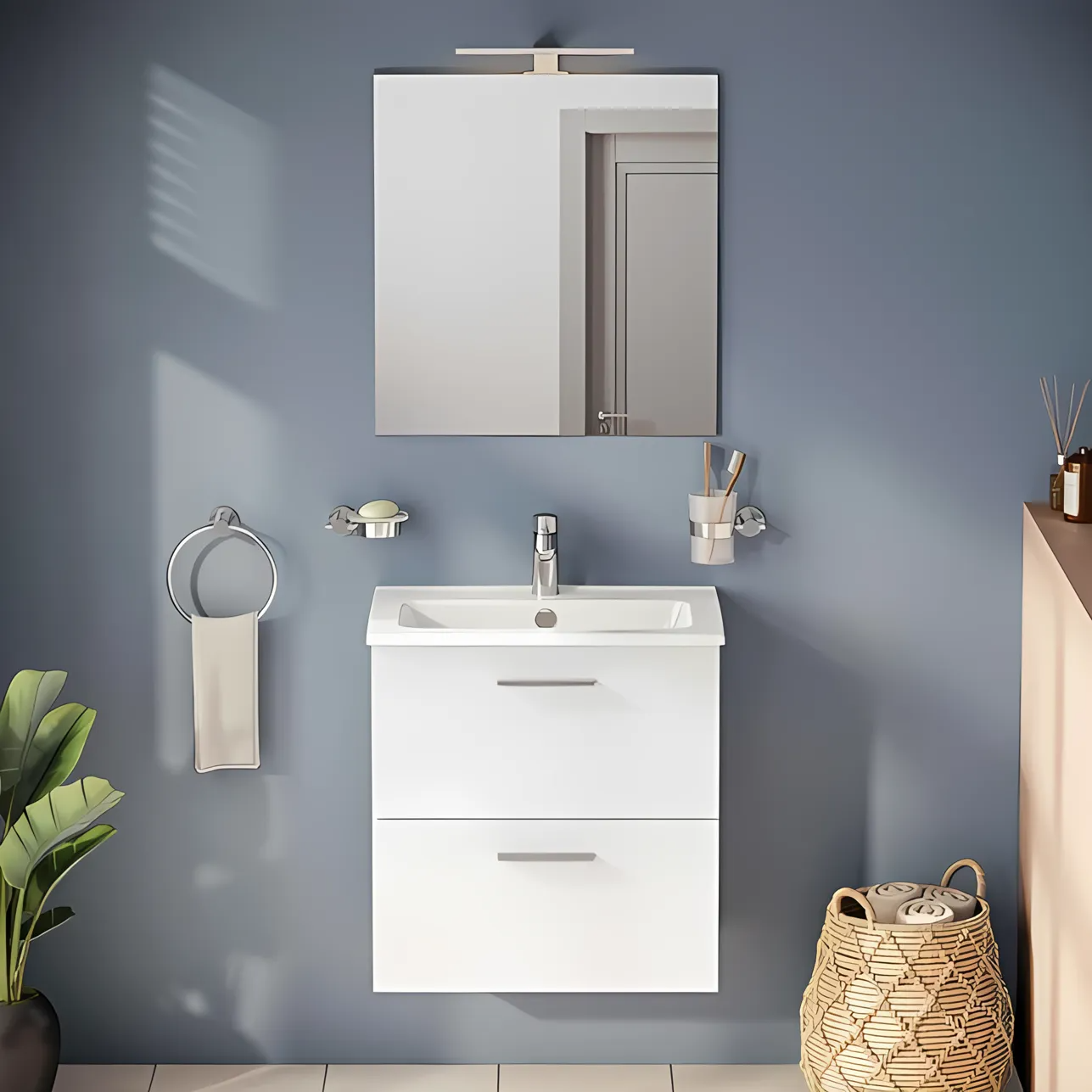 VitrA Mia 60 cm White with drawers