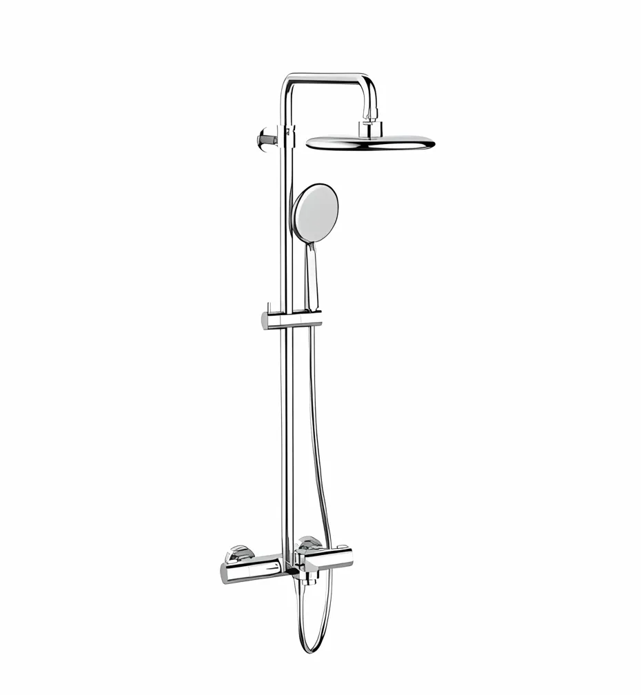 Roca Salina Thermostatic Rainshower Column Chrome