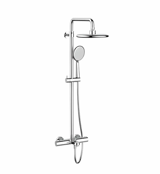 Roca Salina Thermostatic Rainshower Column Chrome