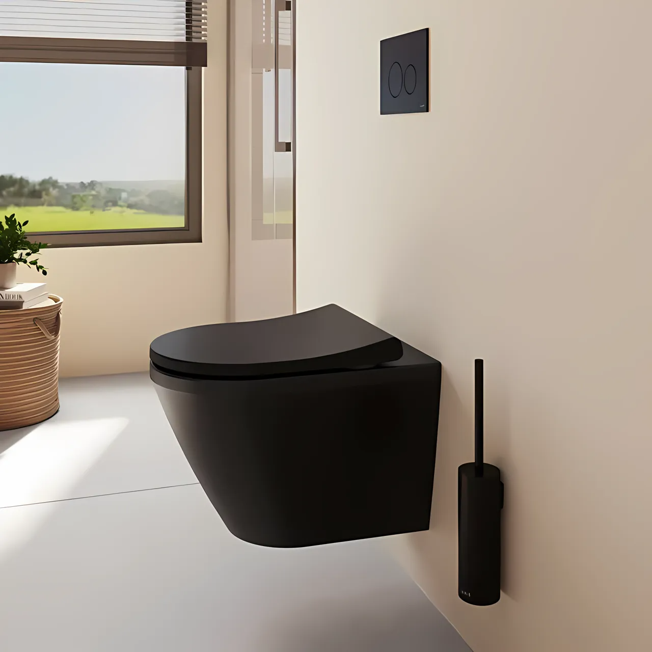 VitrA Integra Round Black WC-Set