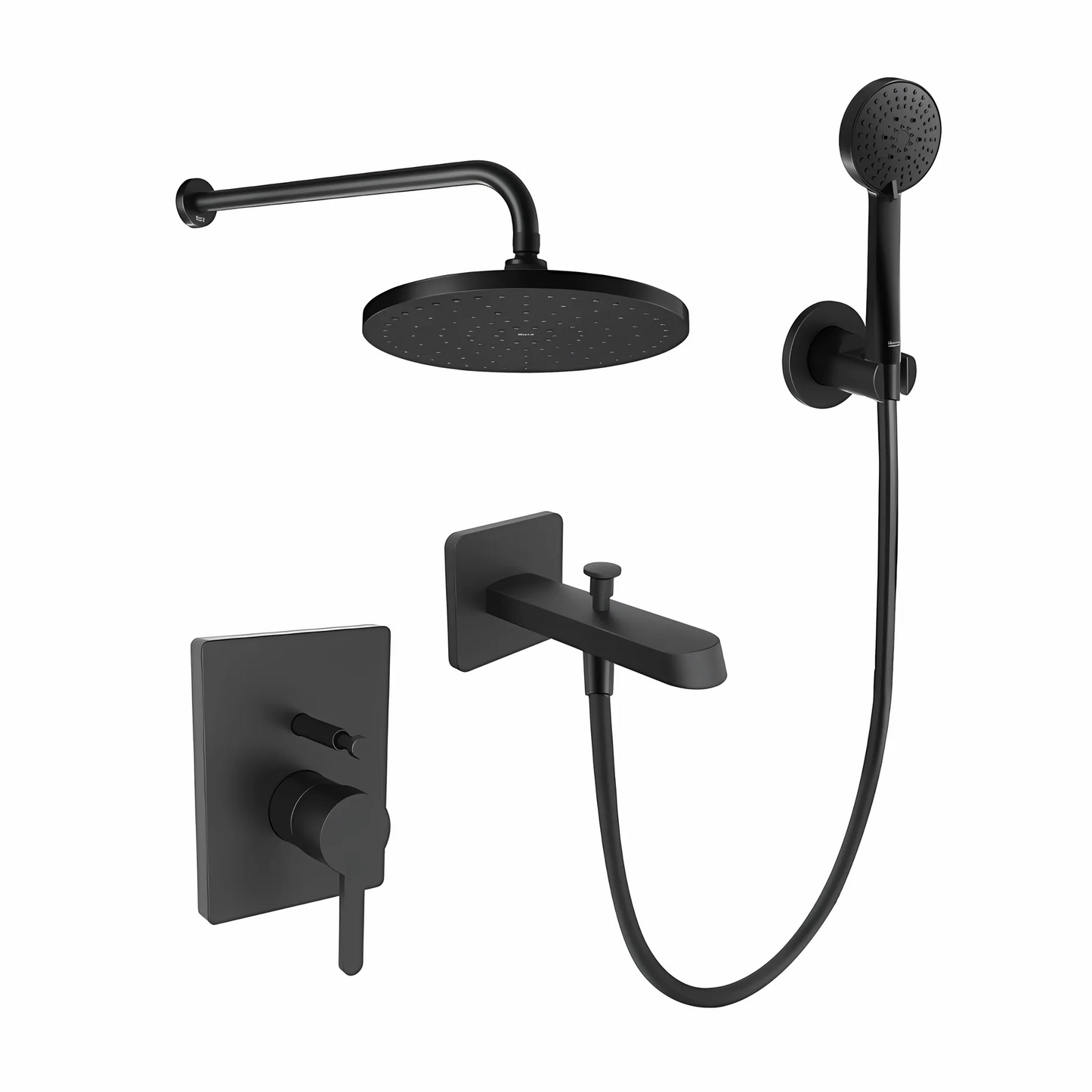 Roca Carelia Concealed Rainshower Matt Black
