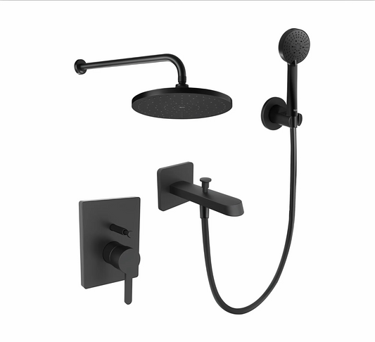 Roca Carelia Concealed Rainshower Matt Black