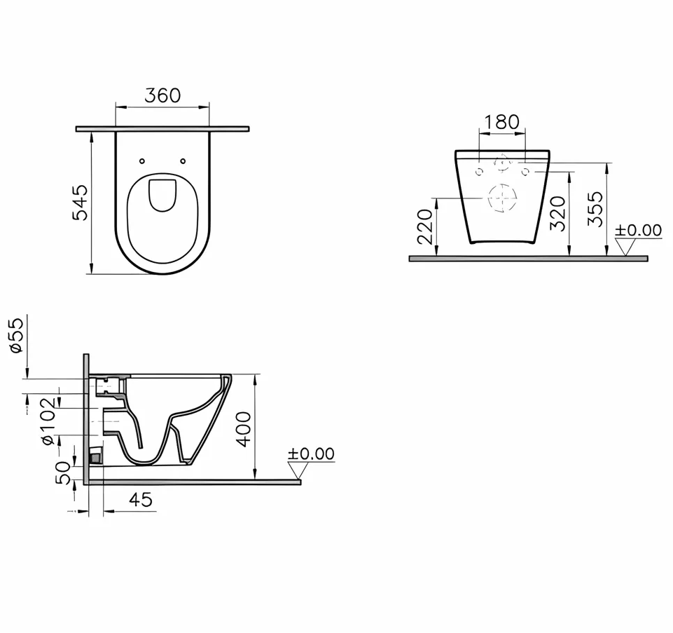 VitrA Integra Round WC-Set