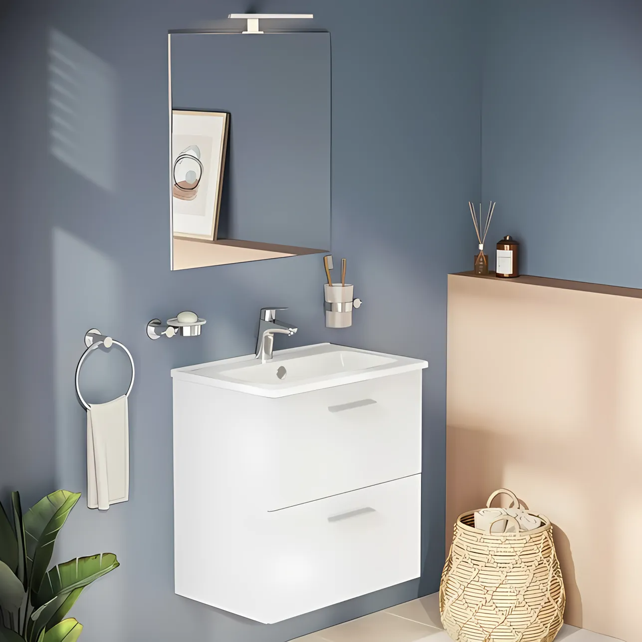 VitrA Mia 60 cm White with drawers