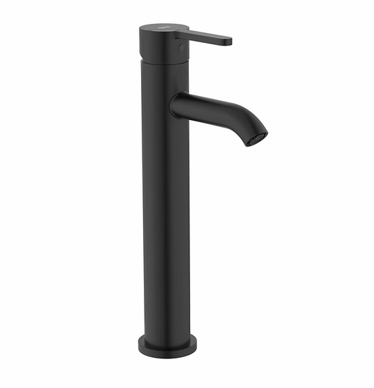 Roca Carelia Cold Start Tall Basin Mixer Matt Black (for bowls)