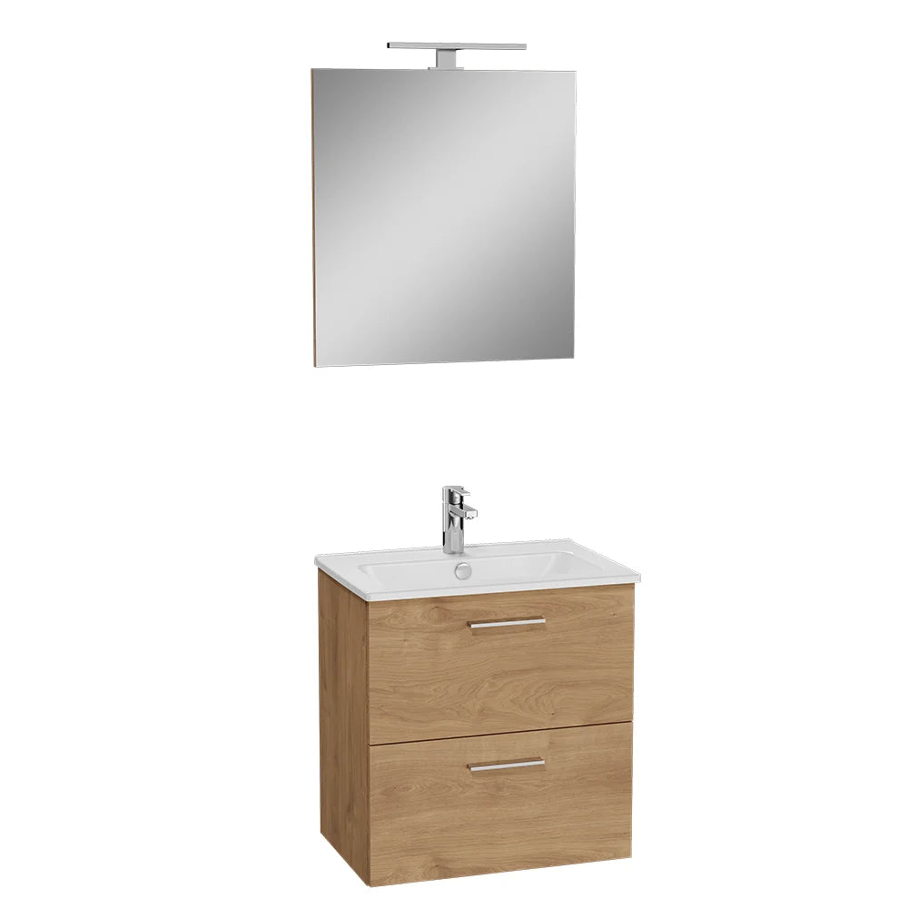 VitrA Mia 60 cm Golden Oak with drawers