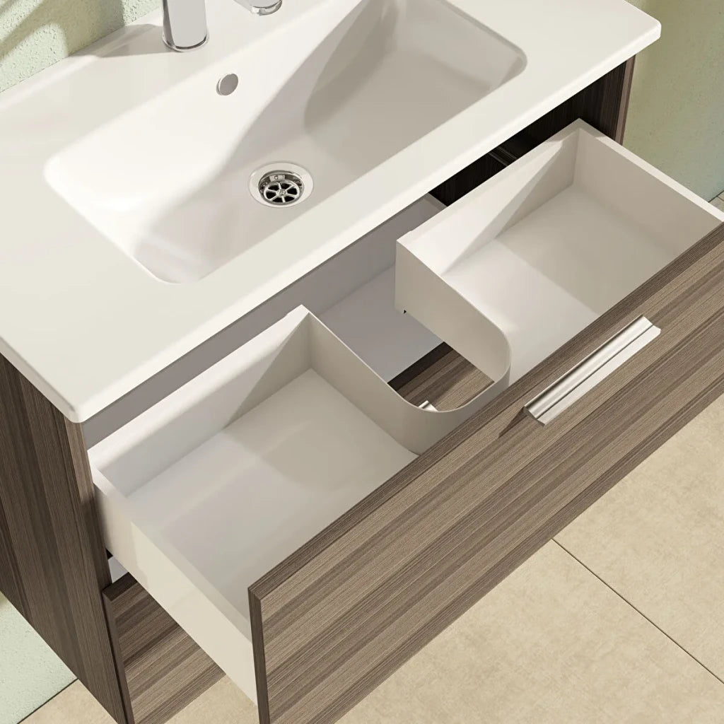 VitrA Mia 80 cm Cordoba (wood-look) with drawers